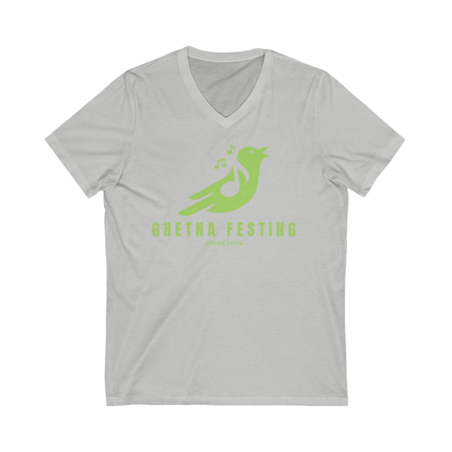 Gretna Festing Songbird Unisex Jersey Short Sleeve V-Neck Tee