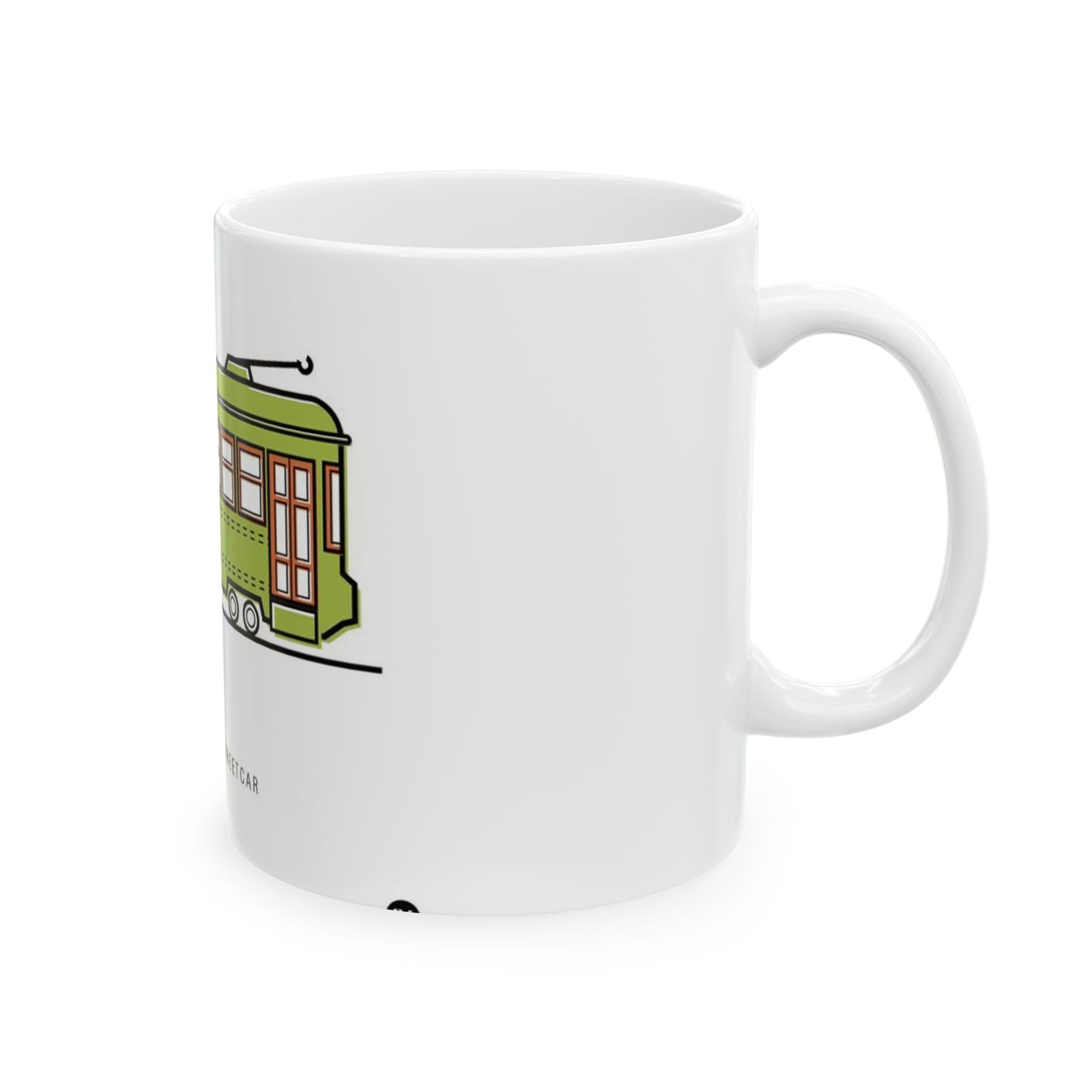 Crescent Line NOLA Streetcar - Ceramic Mug 11oz