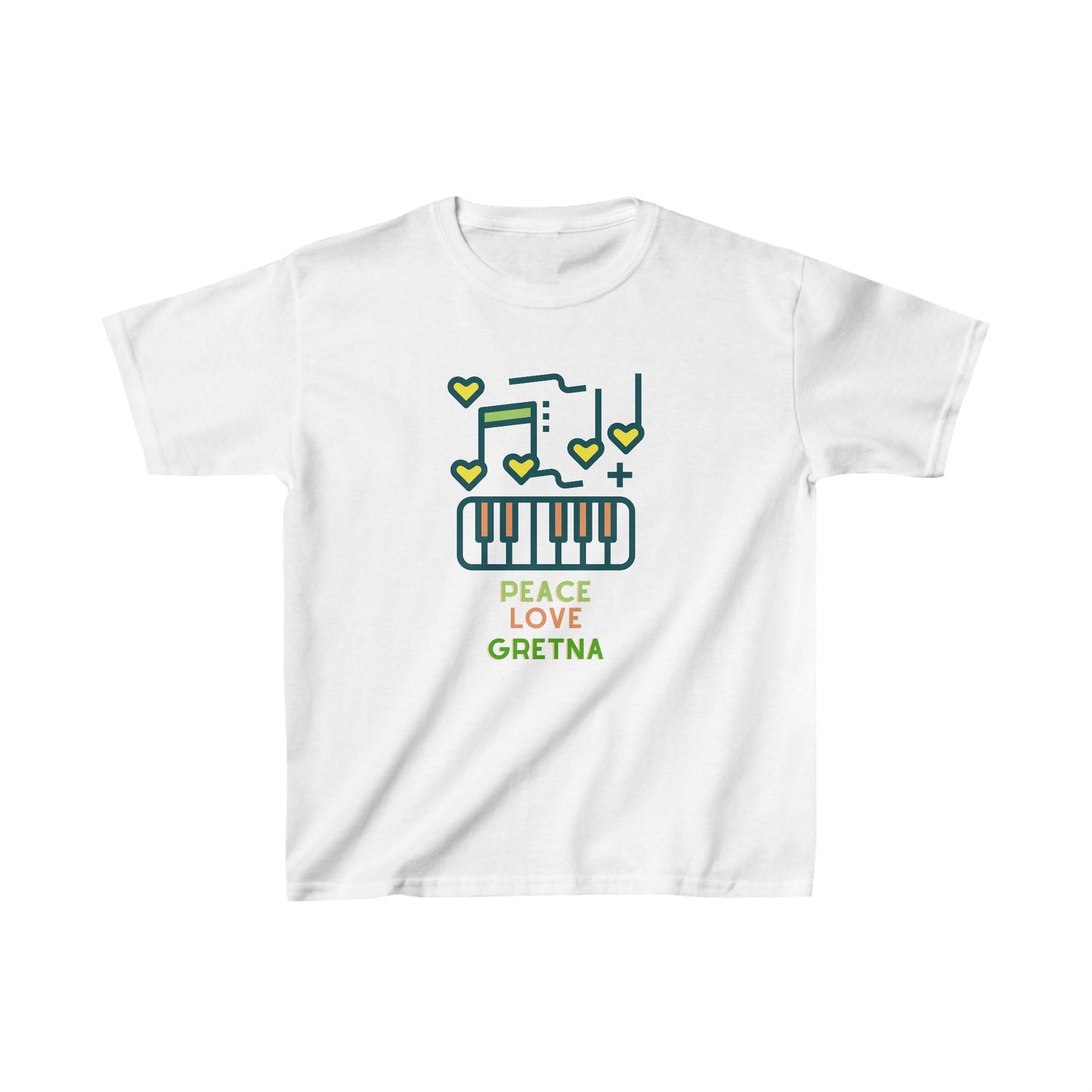 Peace Love Gretna - Kids Heavy Cotton™ Tee