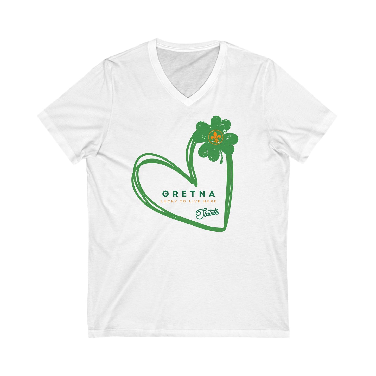 Gretna Sláinte Spirit - Unisex Jersey Short Sleeve V-Neck Tee