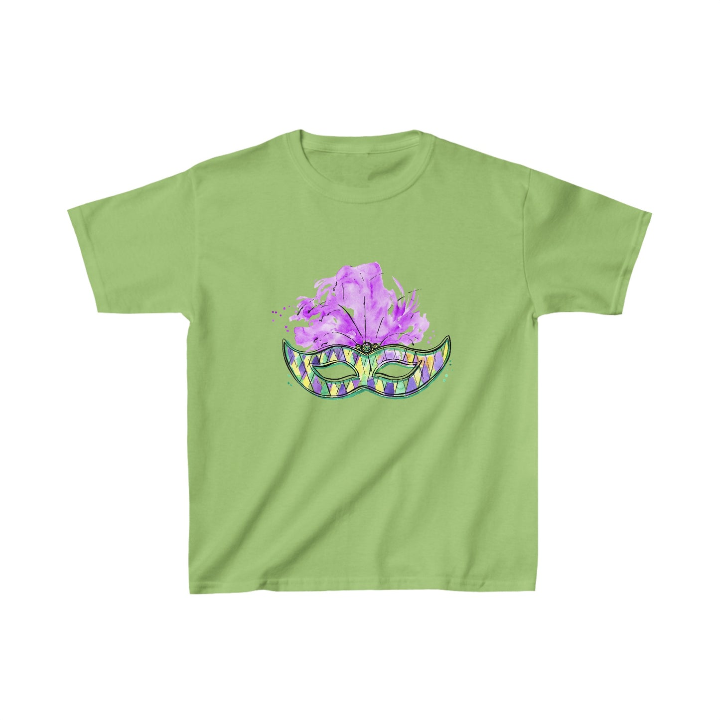 Mardi Gras Mask Magic - Kids Heavy Cotton™ Tee