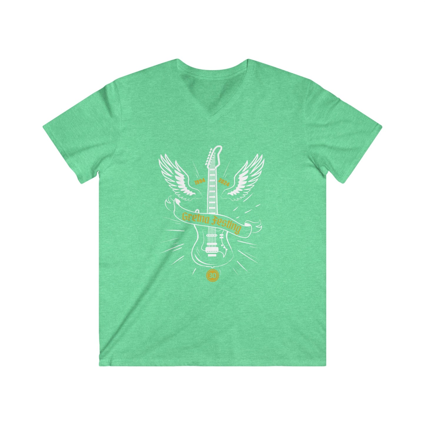 Gretna Festing Gives You Wings - Men's Fitted V-Neck Short Sleeve Tee