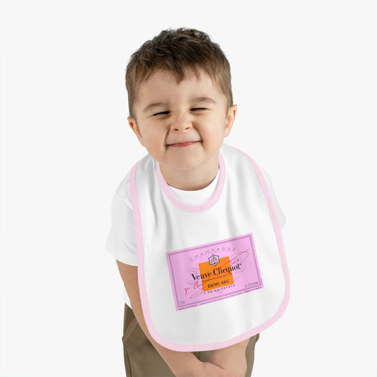 Tiny Pink Taster Baby Jersey Bib