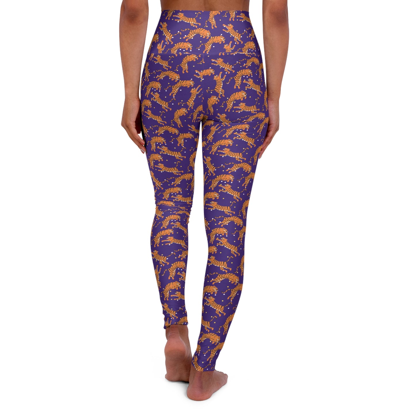 Tiger Crawl High Waisted Yoga Leggings