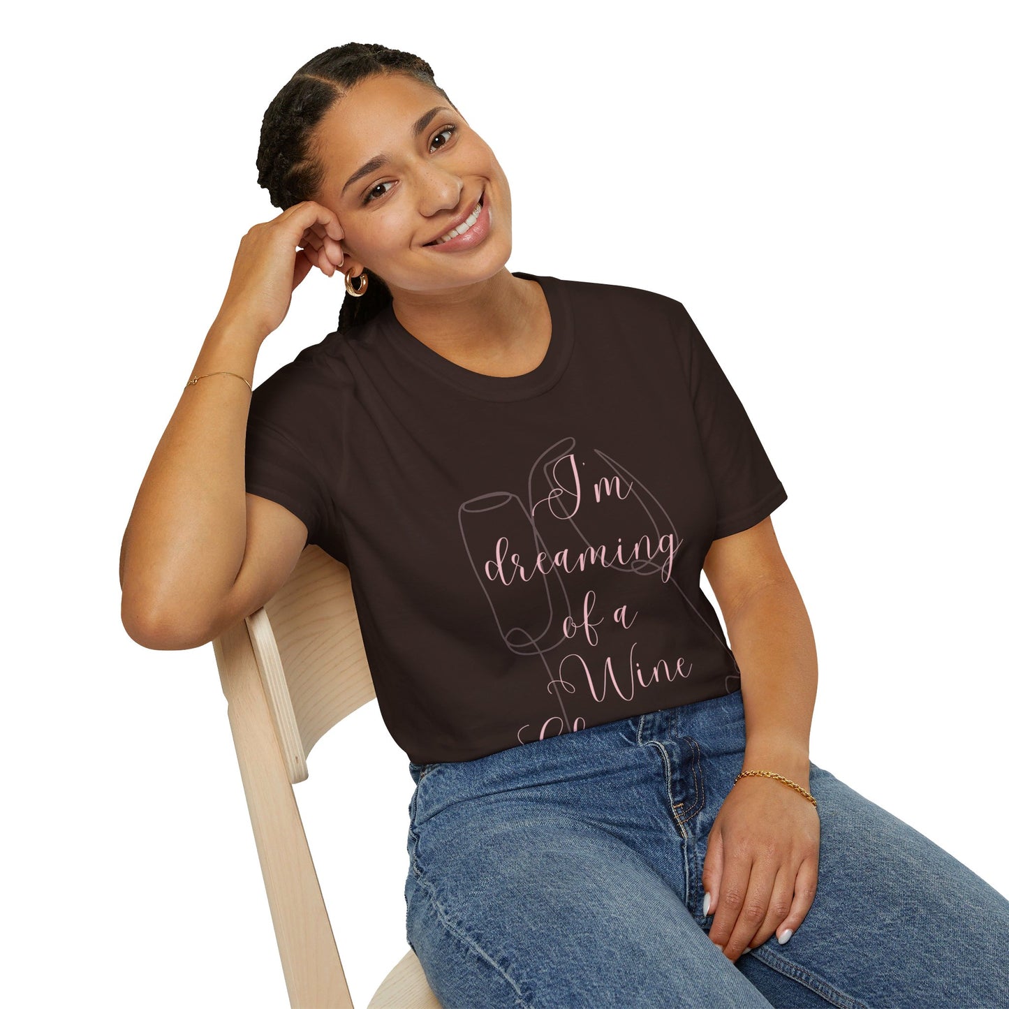 I'm Dreaming of A Wine Christmas - Unisex Soft-Style Tee