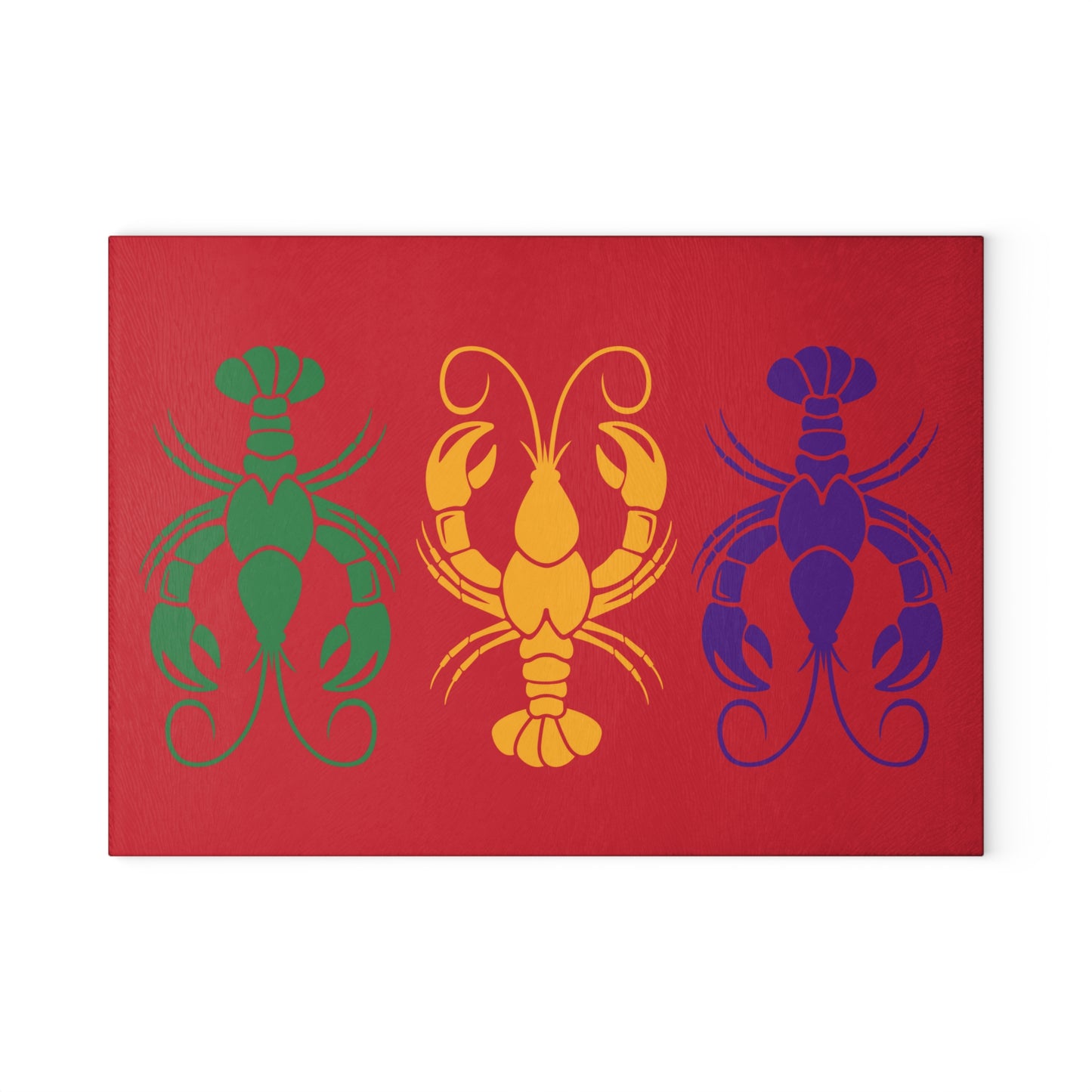 Crawfish - Glass Cutting Board