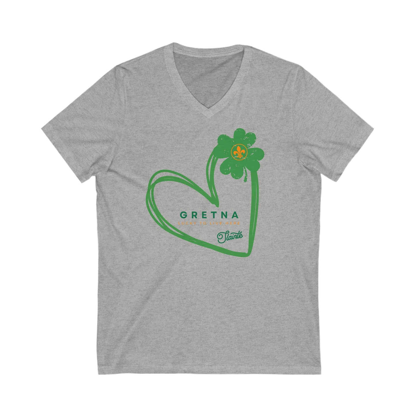 Gretna Sláinte Spirit - Unisex Jersey Short Sleeve V-Neck Tee