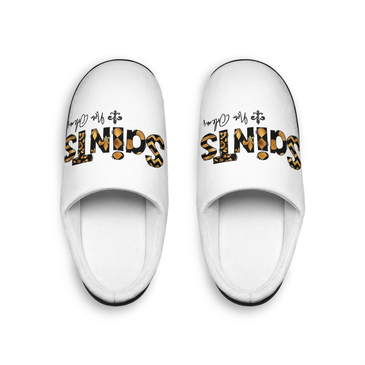 Saints Game Day Cozy Slippers - Men's Indoor Slippers