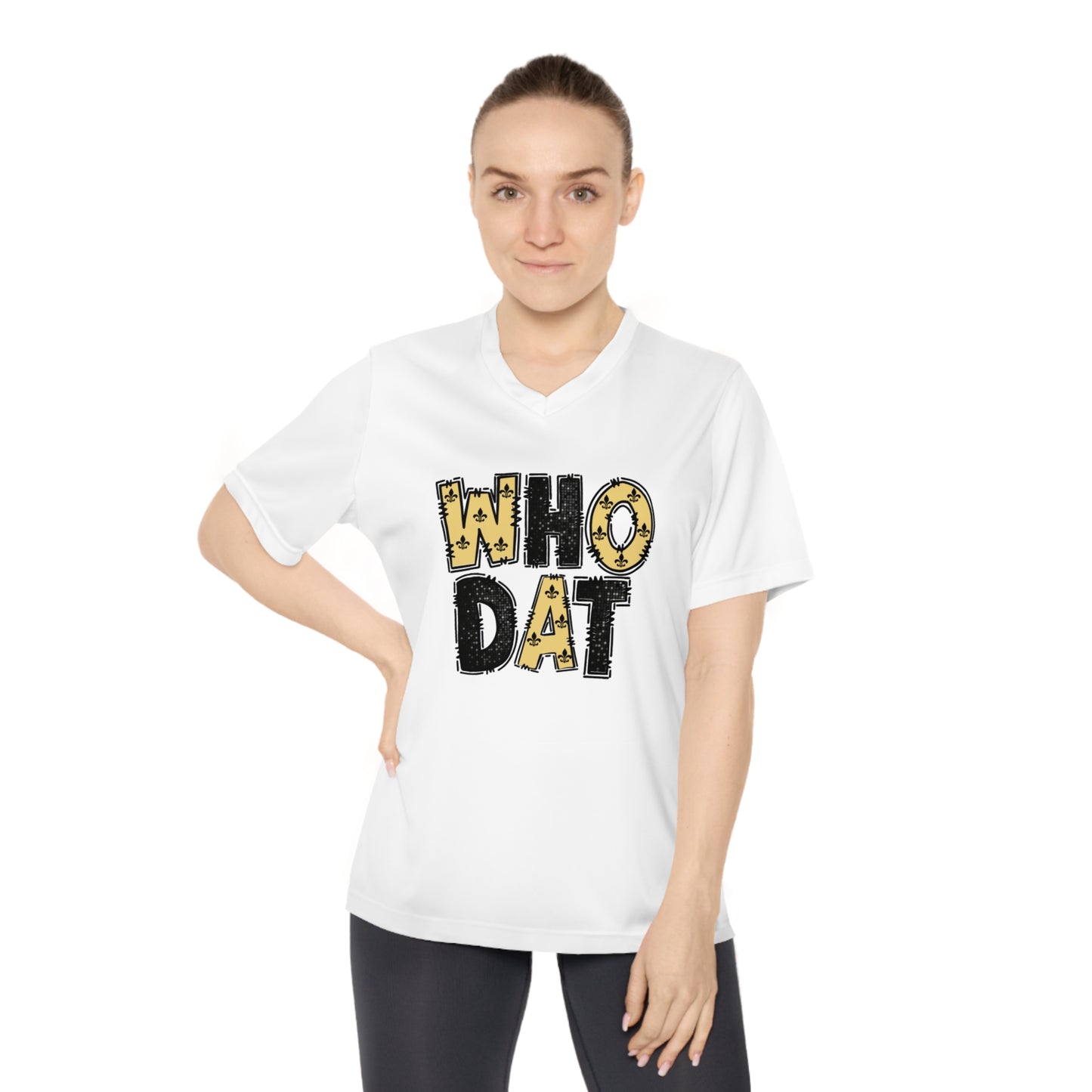 Who Dat Custom Vneck for Women --- for Vicki