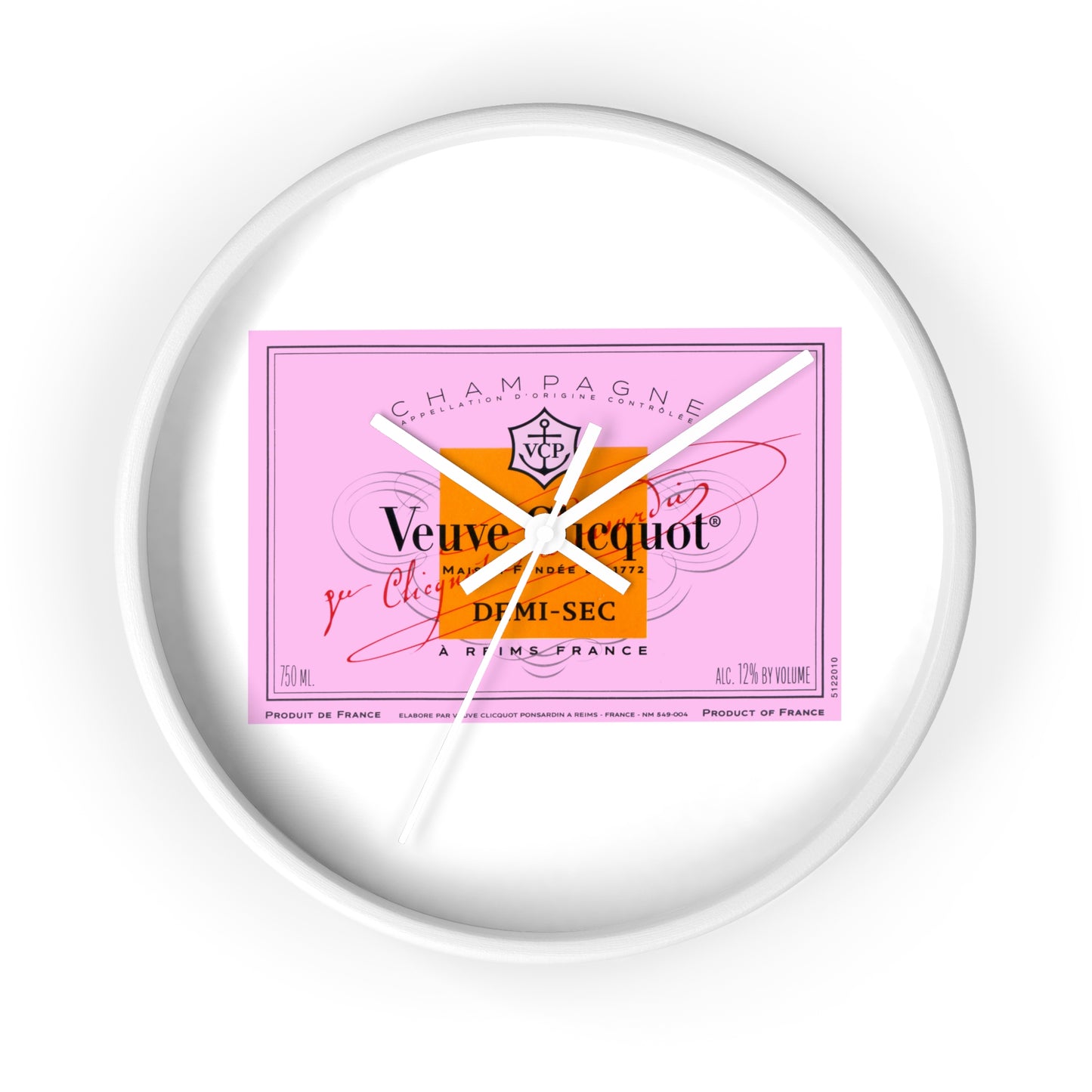 Veuve Time  - Wall Clock