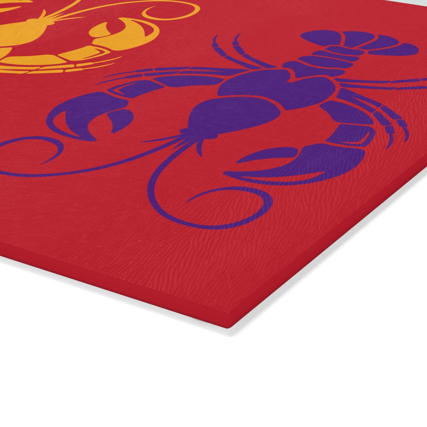 Crawfish - Glass Cutting Board