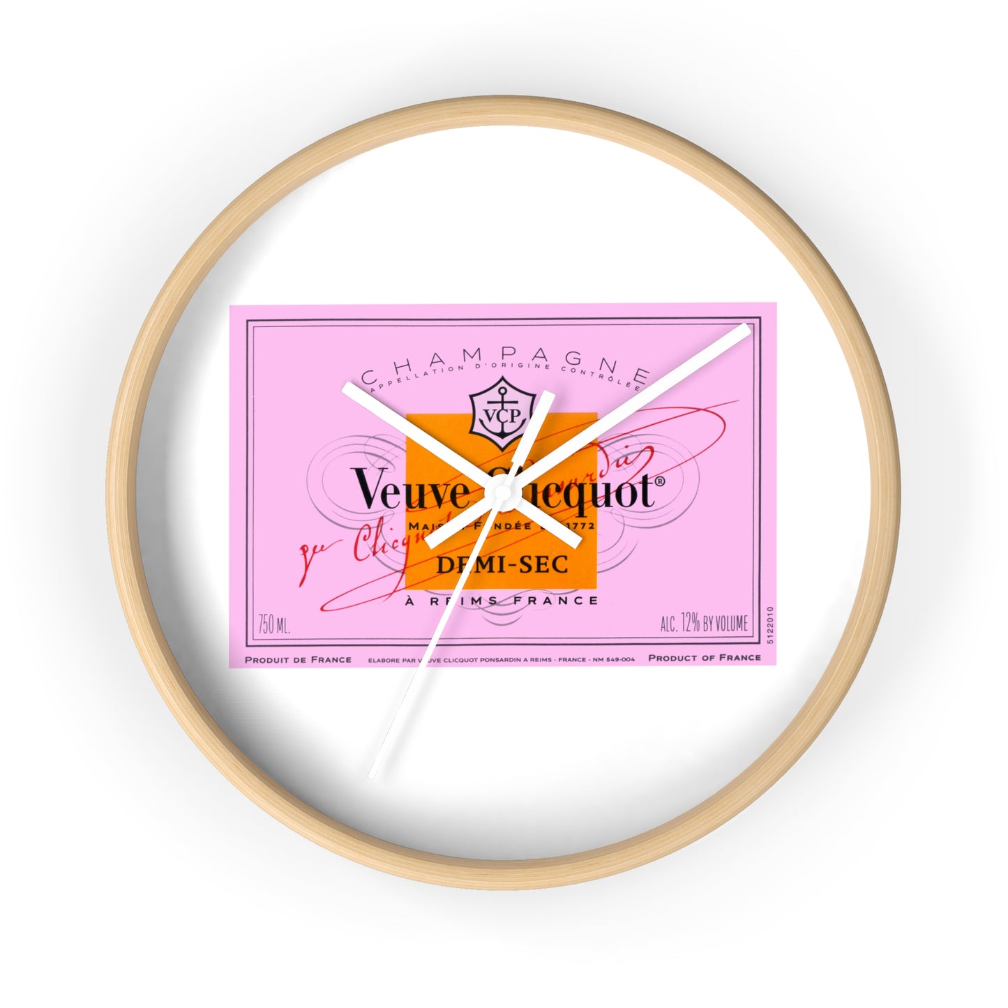 Veuve Time  - Wall Clock