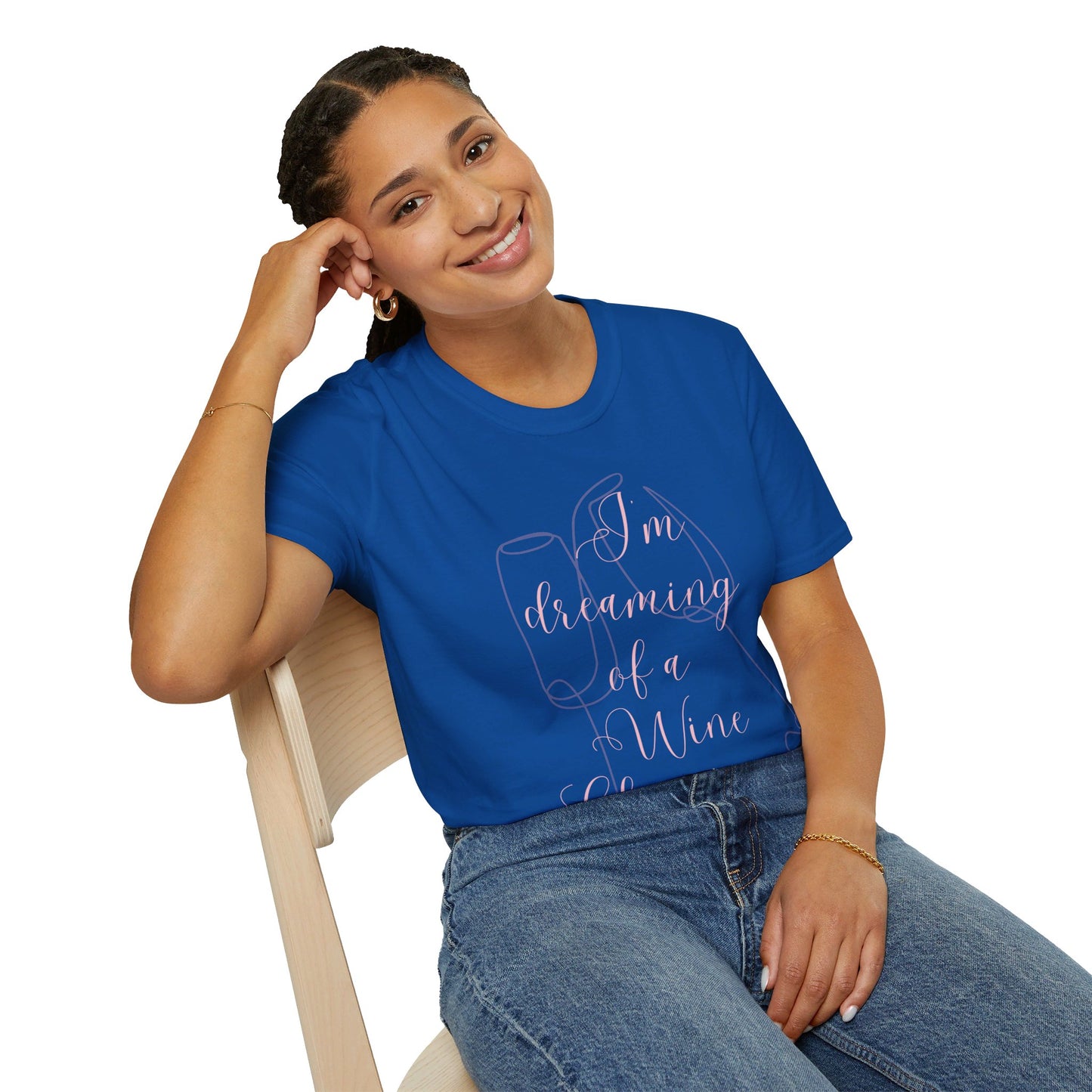 I'm Dreaming of A Wine Christmas - Unisex Soft-Style Tee