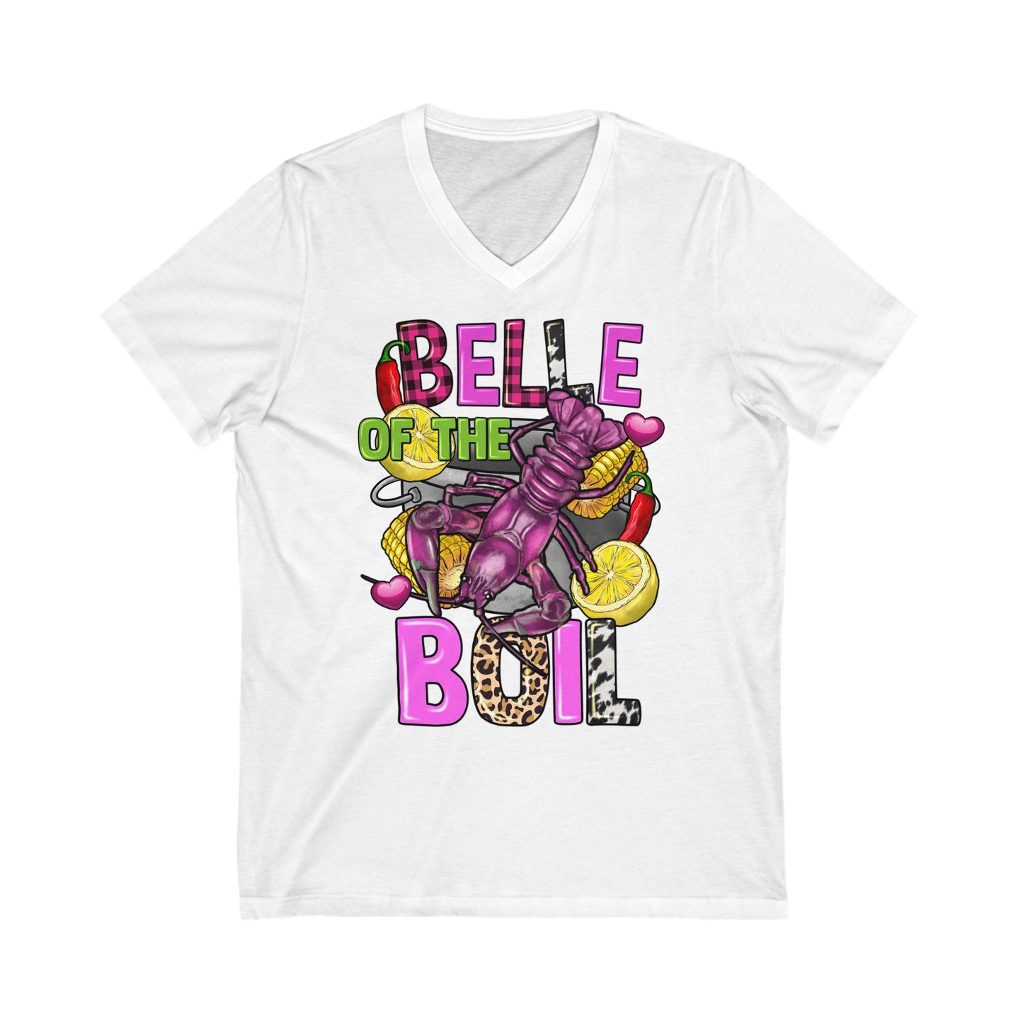 Belle of the Boil - Unisex Jersey Short Sleeve V-Neck Tee