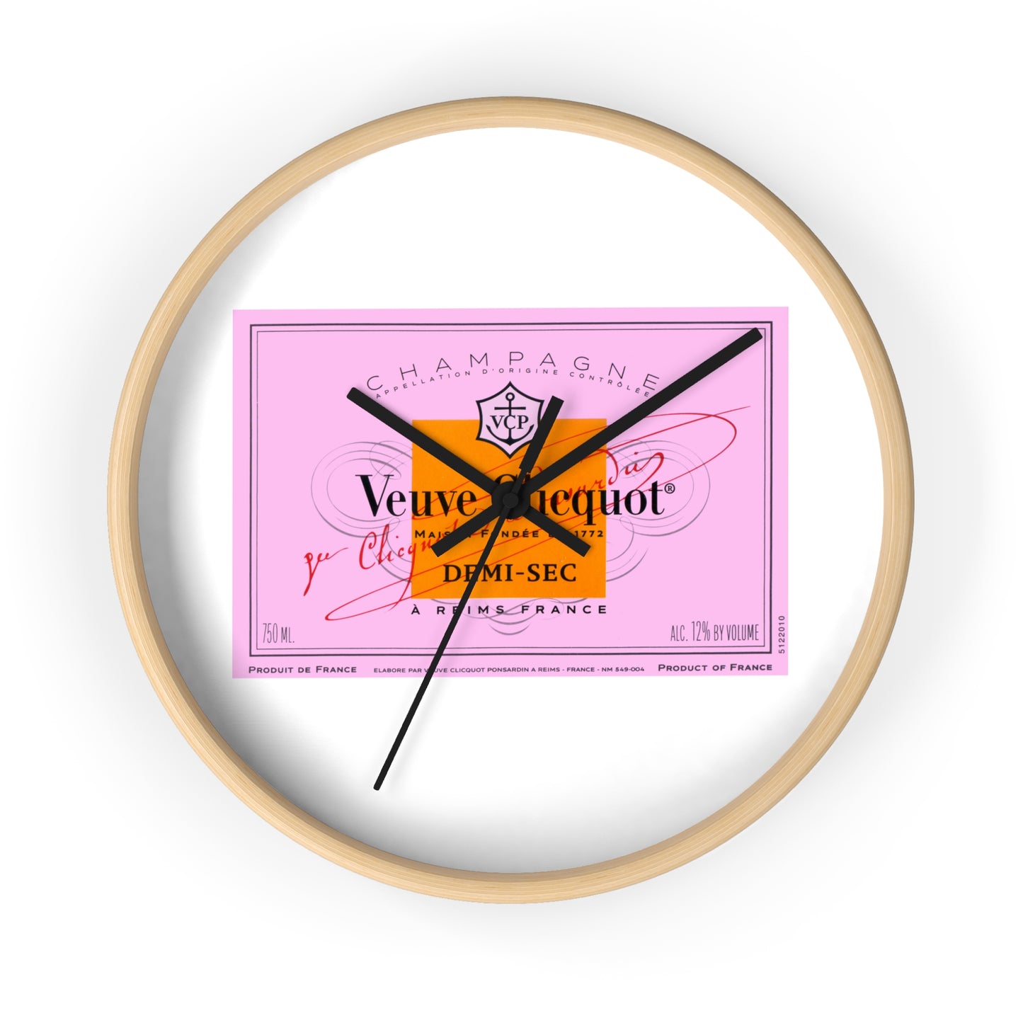 Veuve Time  - Wall Clock