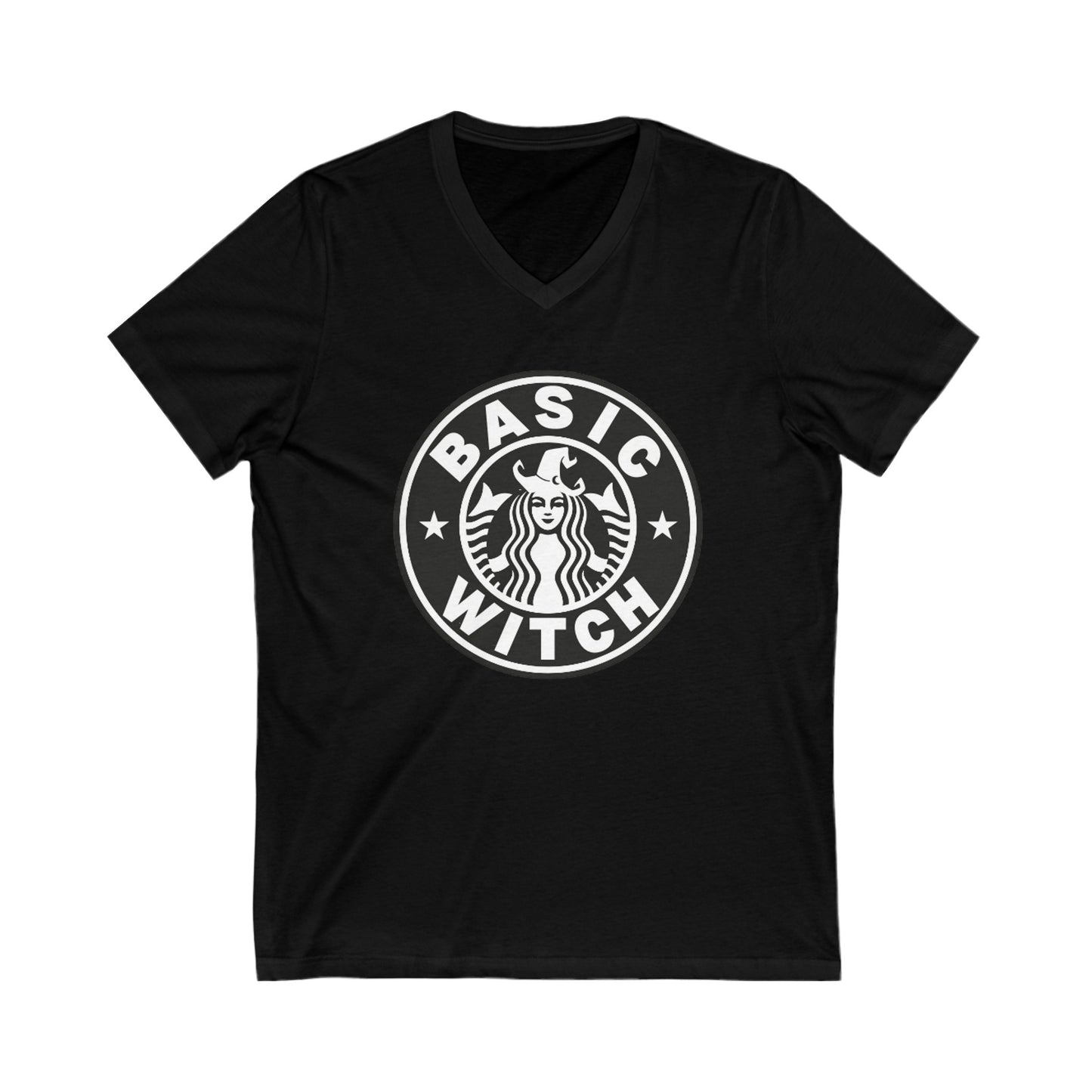 Basic Witch - Unisex Jersey Short Sleeve V-Neck Tee