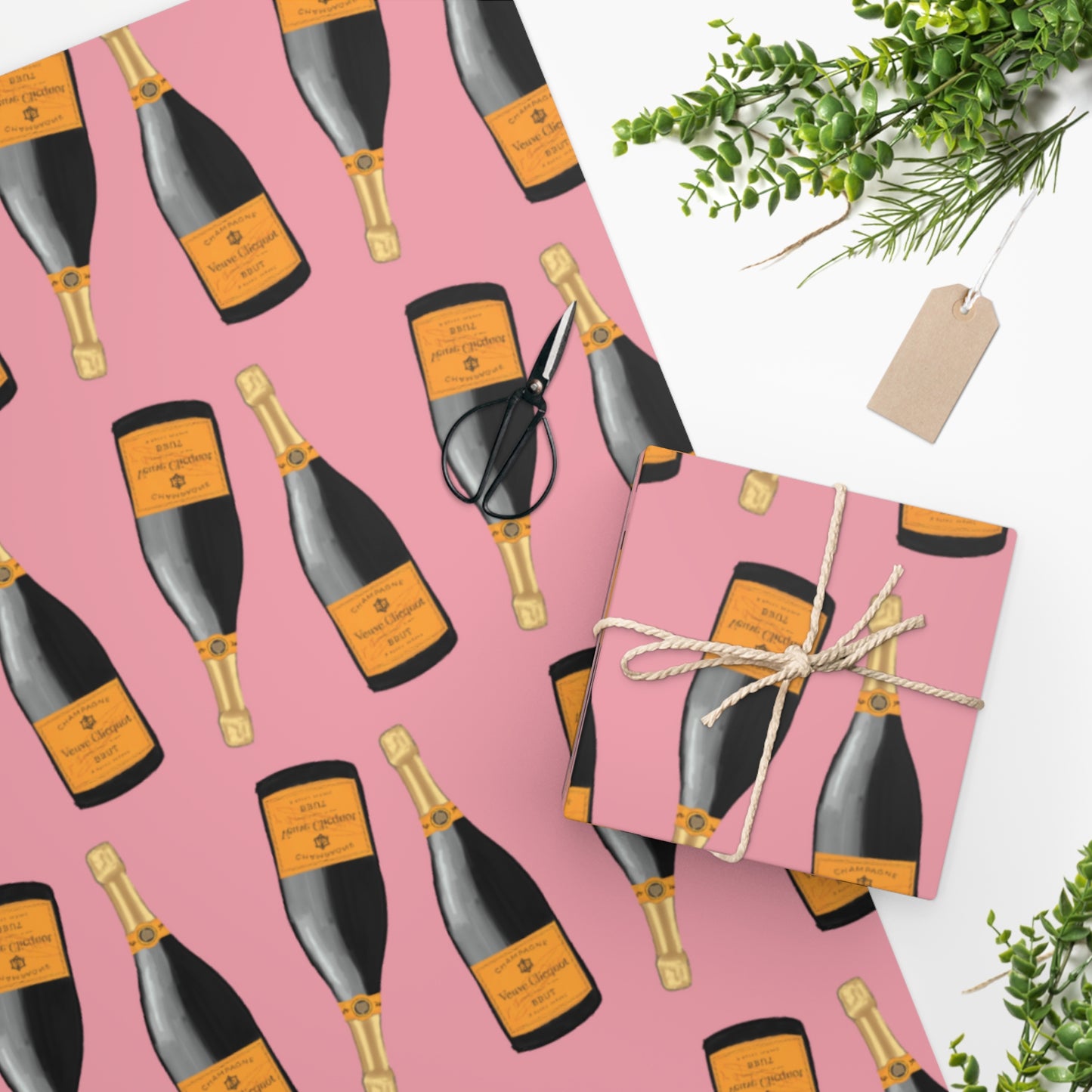 Champagne Dreams: RendeVeuve Wrapping Paper