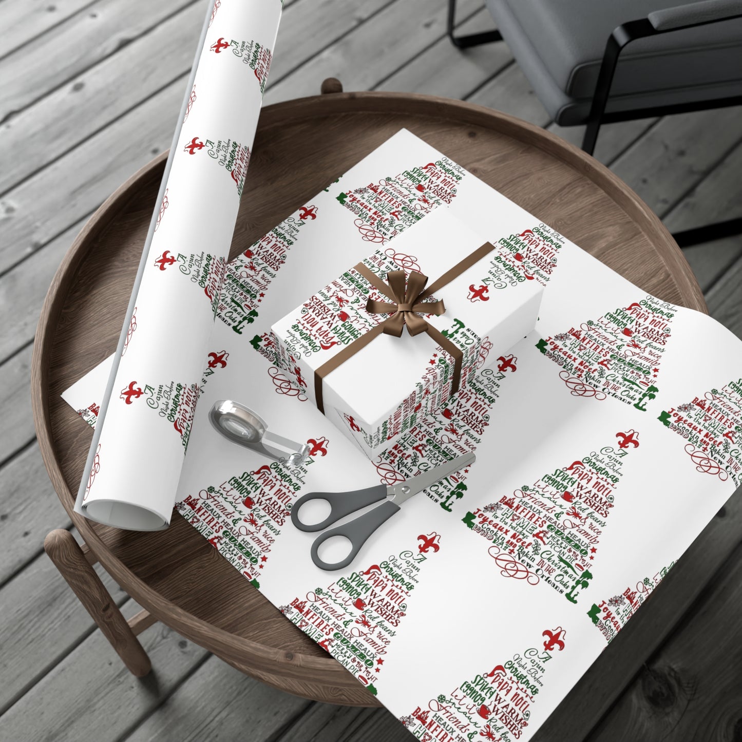 Cajun Night Before Christmas Wrapping Paper