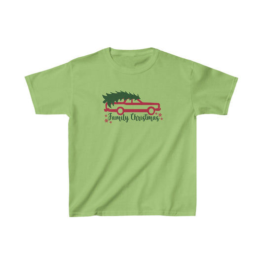 Family Christmas Station Wagon - Kids Heavy Cotton™ Tee