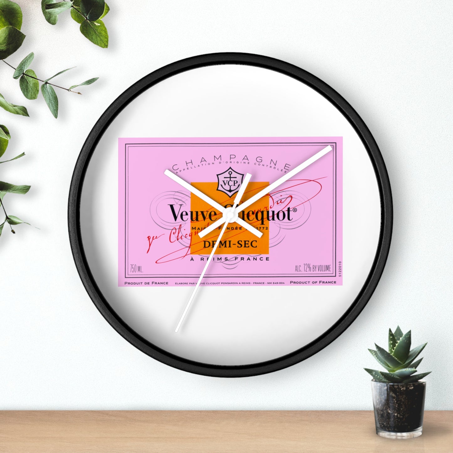 Veuve Time  - Wall Clock