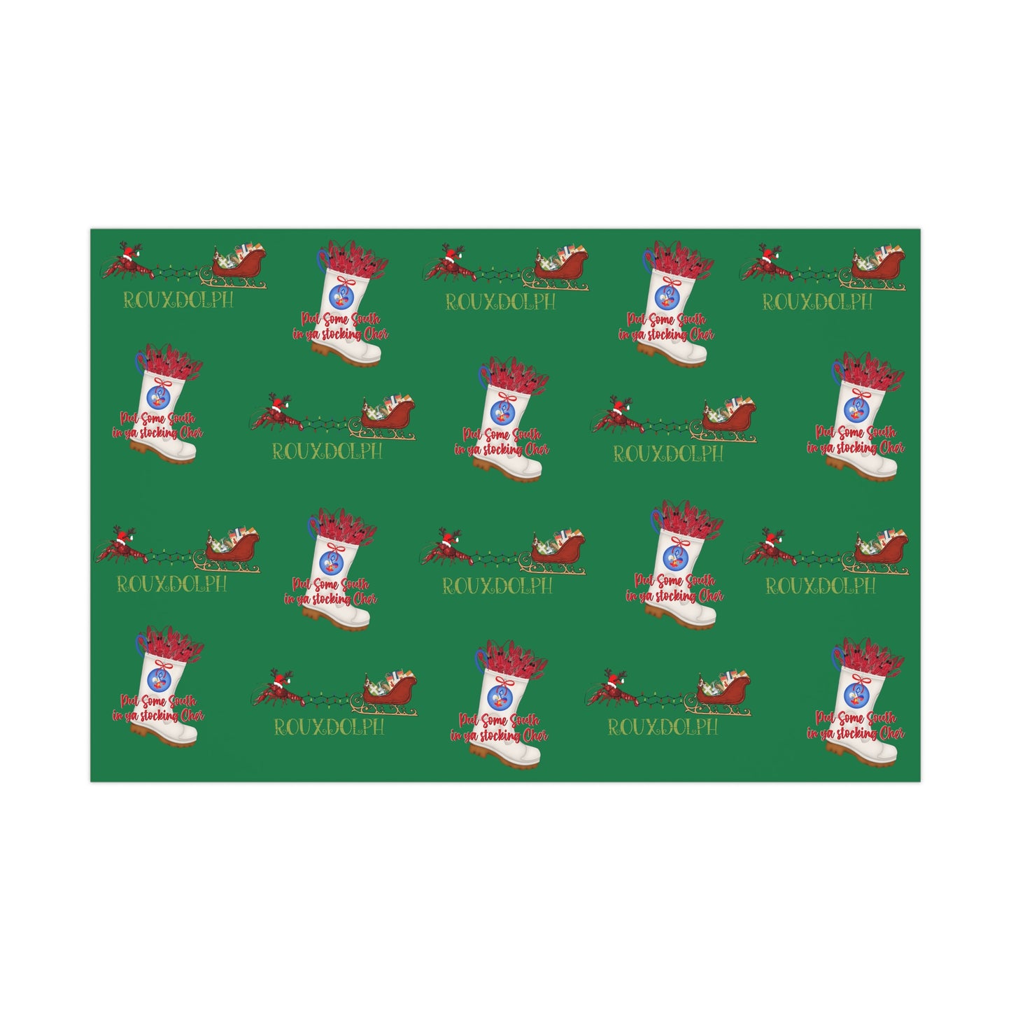 South In Ya Stocking Wrapping Paper