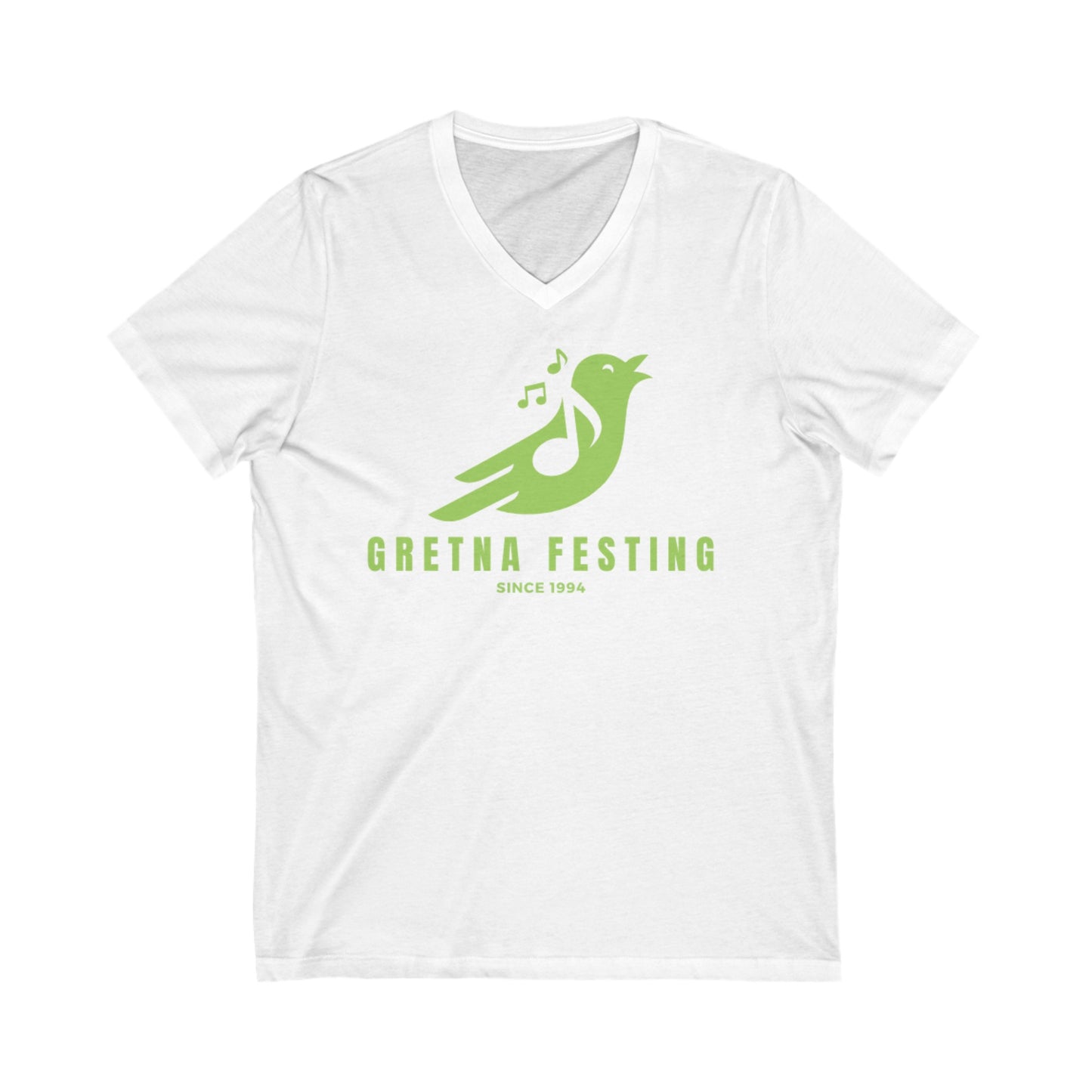 Gretna Festing Songbird Unisex Jersey Short Sleeve V-Neck Tee