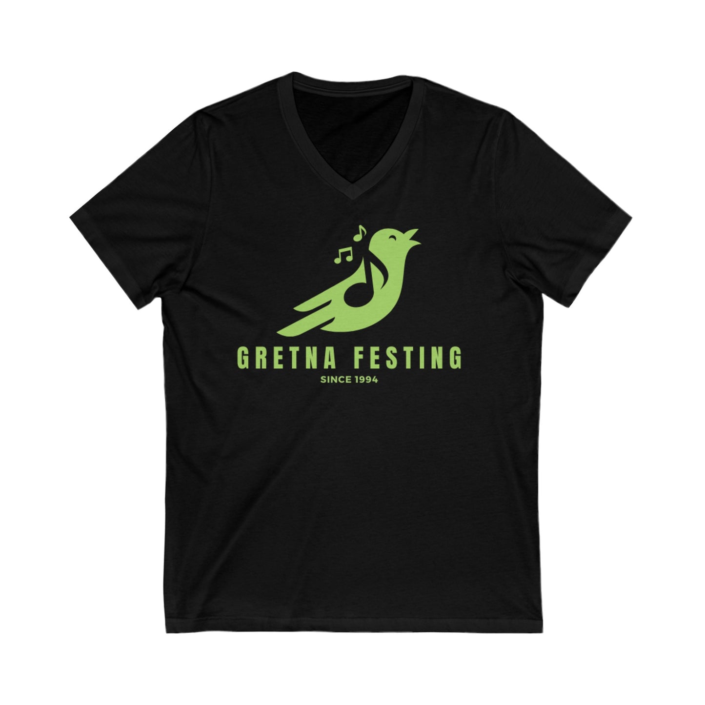 Gretna Festing Songbird Unisex Jersey Short Sleeve V-Neck Tee