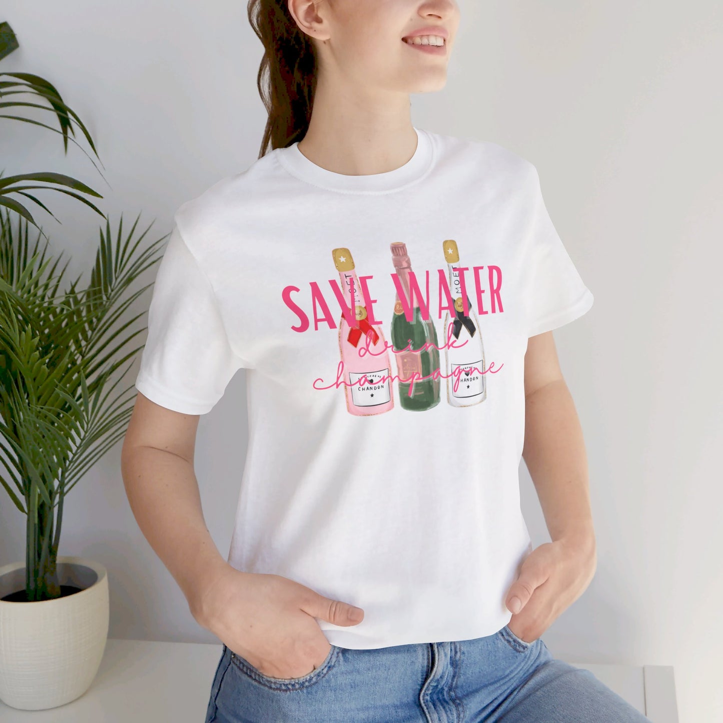 Save Water, Drink Champagne - Unisex Tee