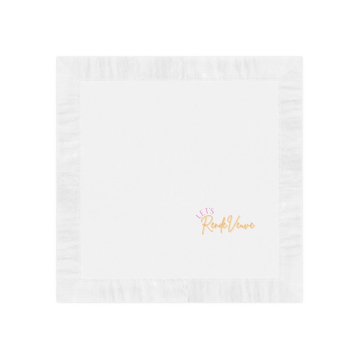 White Coined Napkins