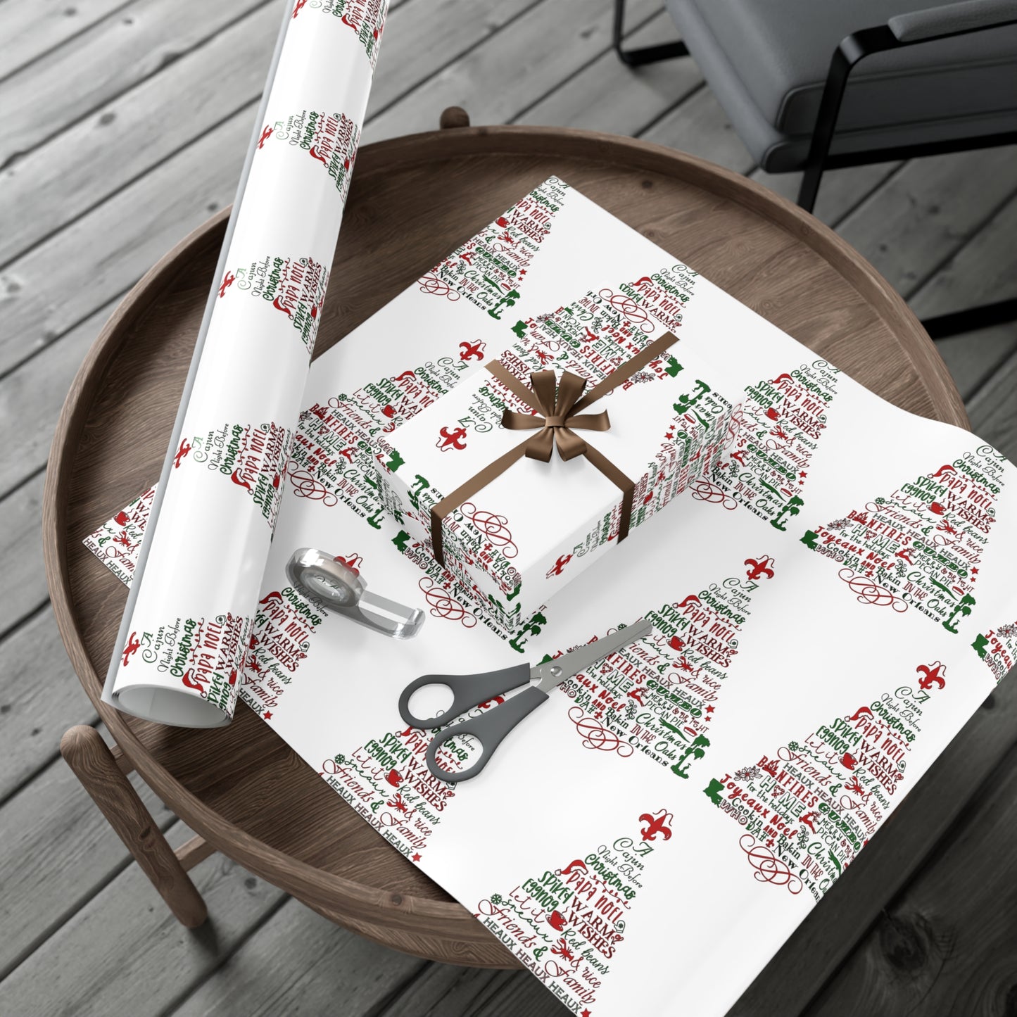 Cajun Night Before Christmas Wrapping Paper