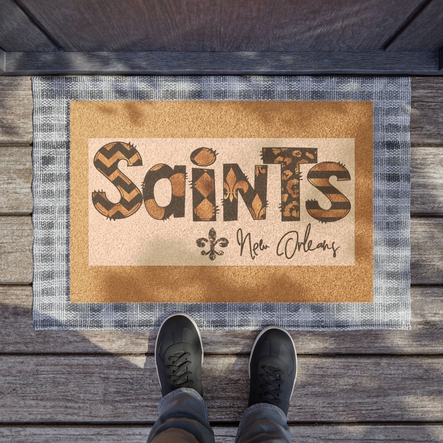 Wild About the Saints Doormat