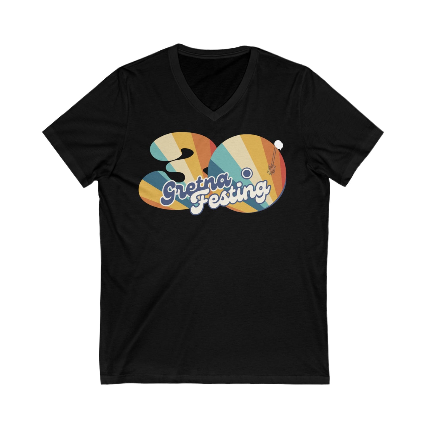 30 Years Strong - Gretna Festing V-Neck Unisex Jersey Tee